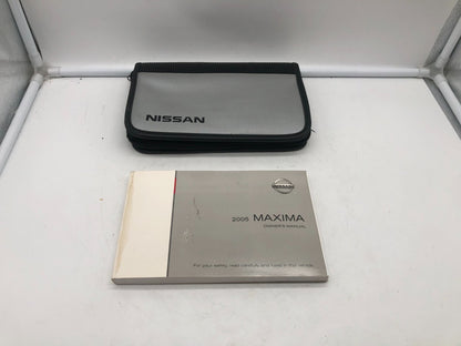 2005 Nissan Maxima Owners Manual with Case OEM A01B02004