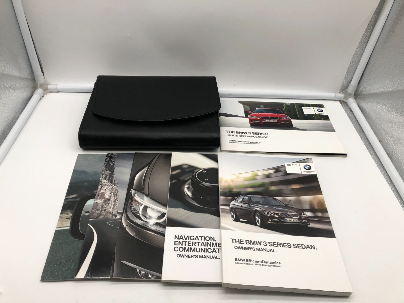 2014 BMW 3 Series Sedan Owners Manual Set with Case OEM A01B13020