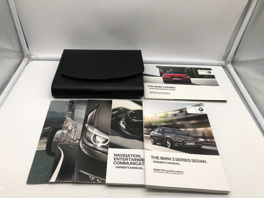 2014 BMW 3 Series Sedan Owners Manual Set with Case OEM A01B13020
