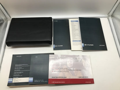 2011 Hyundai Sonata Owners Manual Set with Case OEM R01B05017