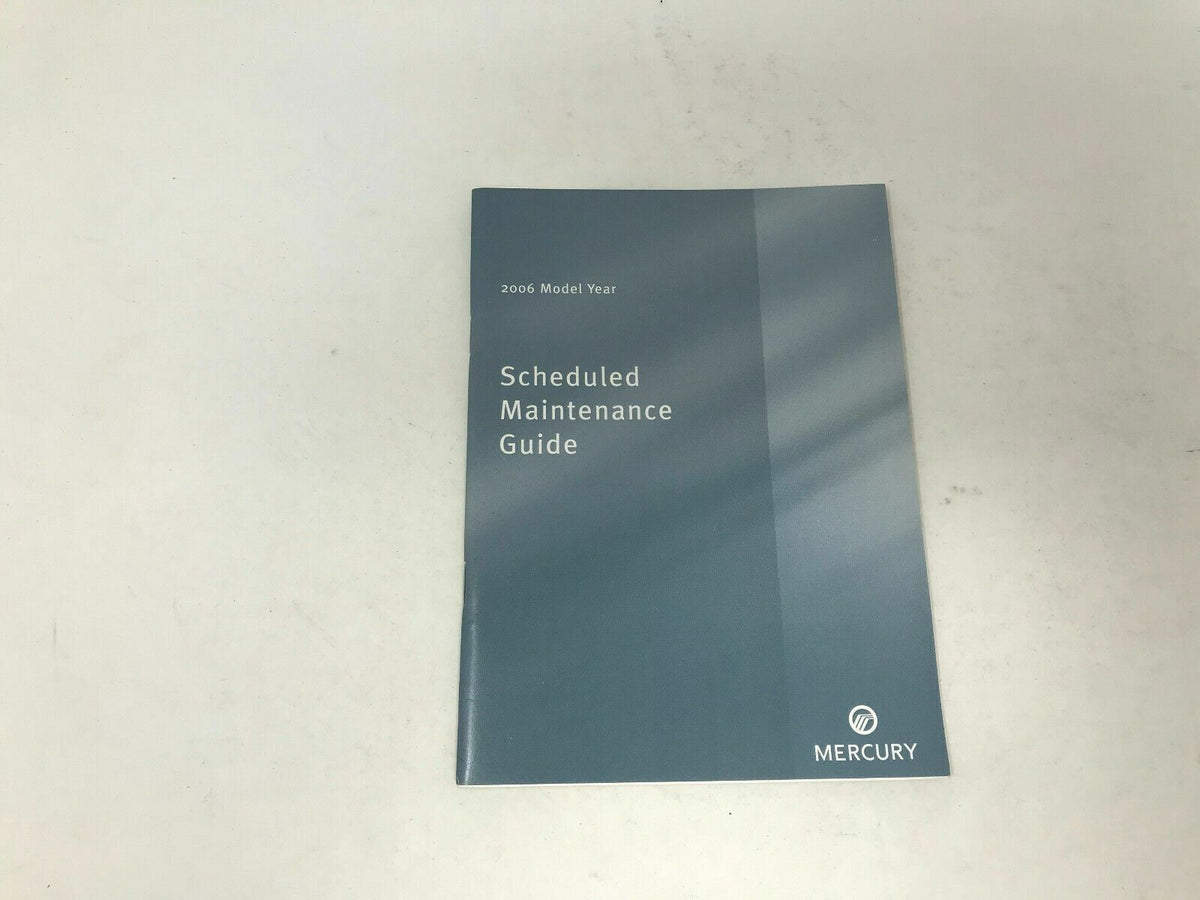 2006 Mercury Montego Owners Manual Set with Case OEM A04B21086