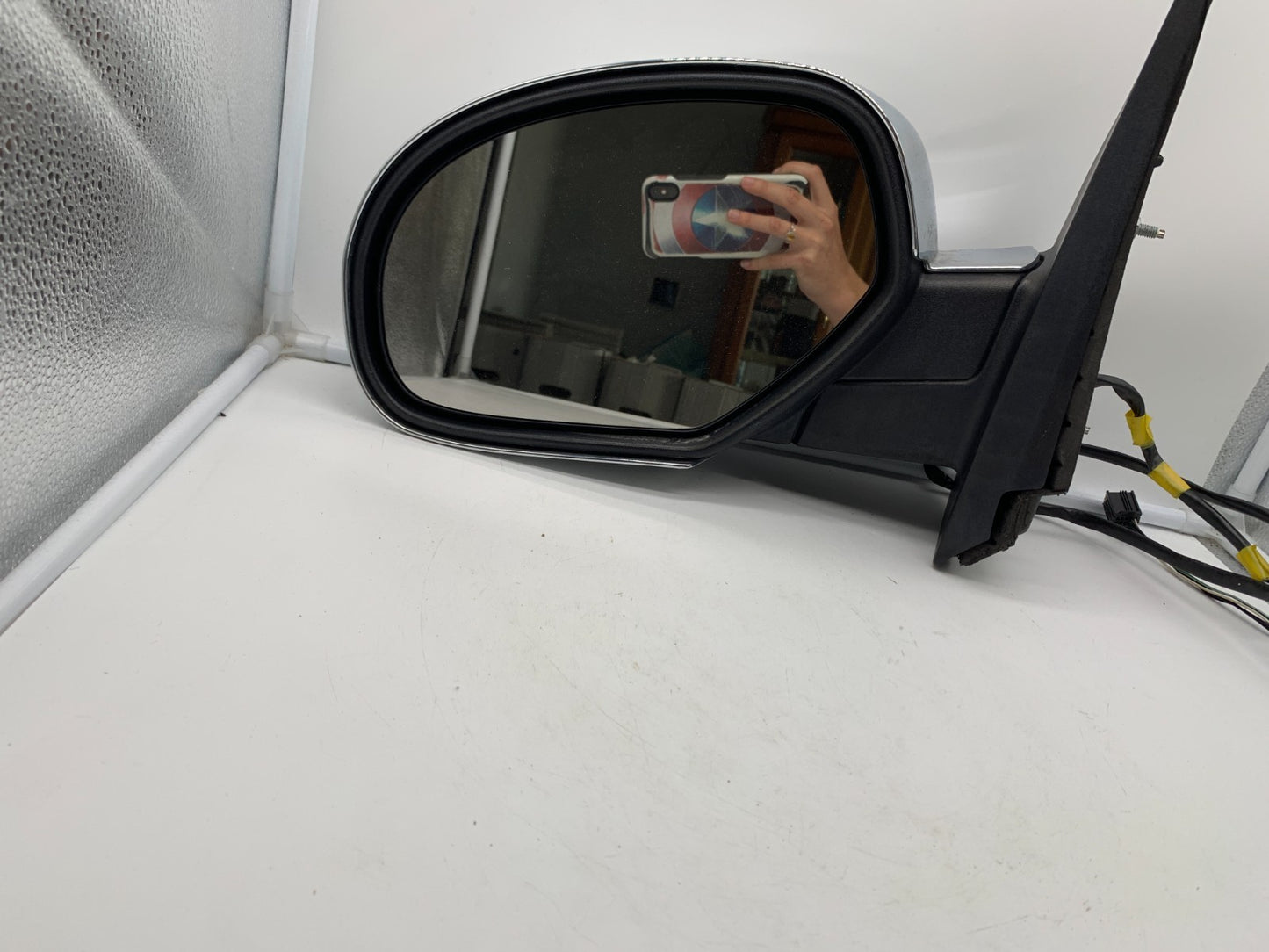 2009-2014 Chevrolet Silverado 1500 Driver Power Door Mirror Chrome OEM A01B46001