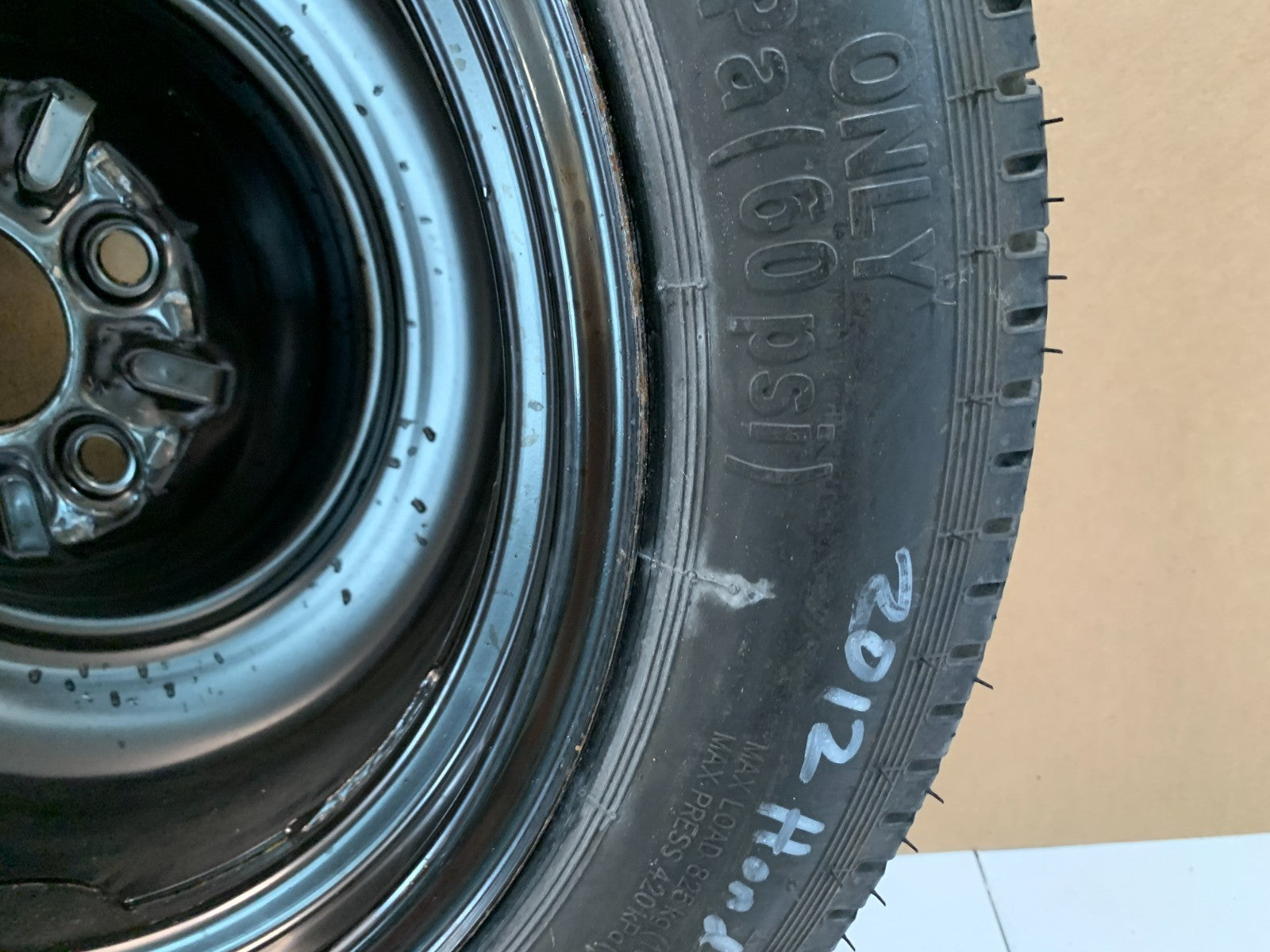 2008-2012 Honda Accord 16" Spare Tire Wheel Compact Donut T135/80D16 OEM
