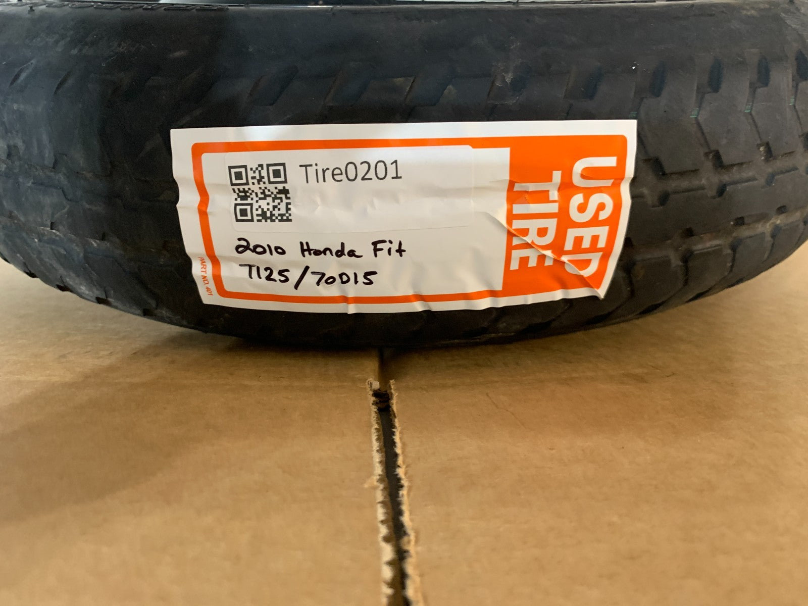 2010-2015 Honda Fit Insight 15" Spare Tire Compact Donut T125/70D15 4 lug