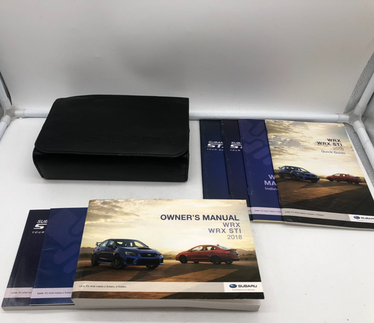 2018 Subaru WRX Owners Manual Set with Case OEM A02B59022