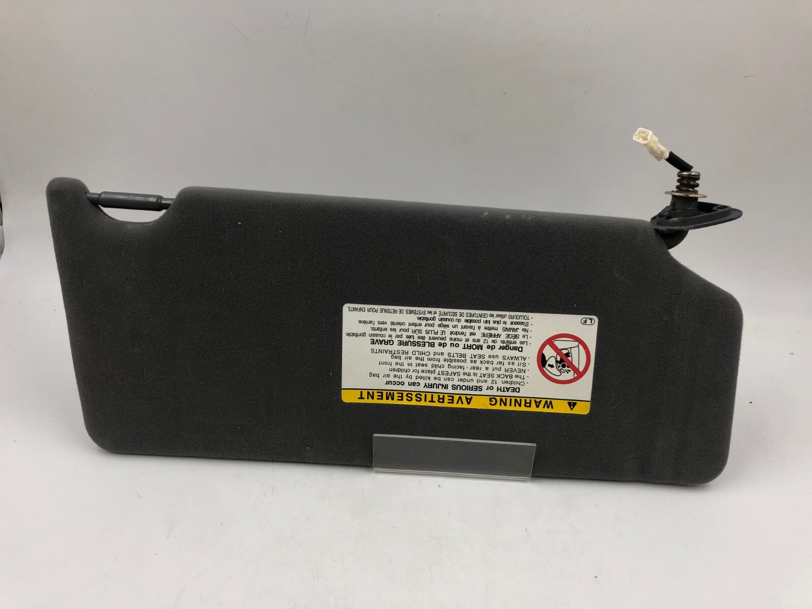 2005-2012 Toyota Avalon Driver Sun Visor Gray Illuminated OEM C02B37051