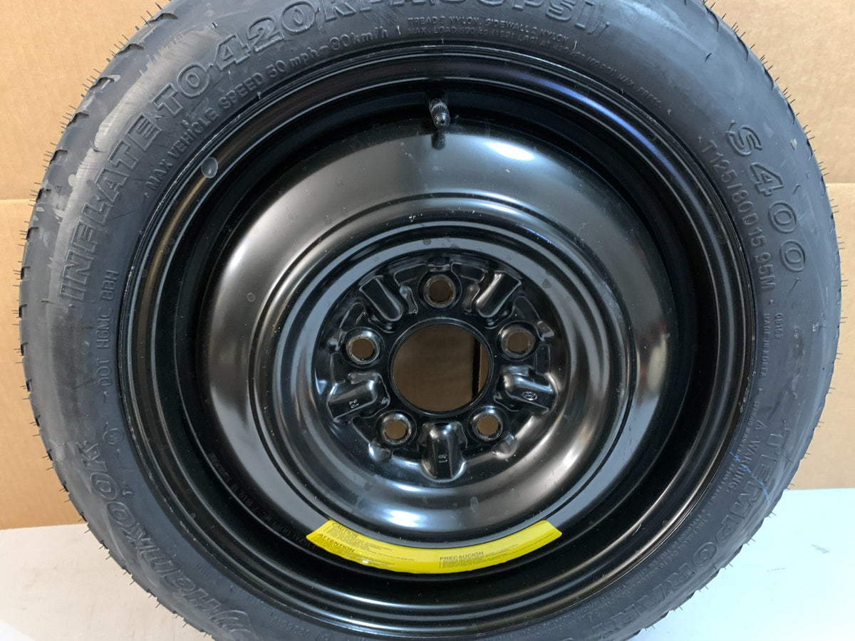 2013-2020 Hyundai Elantra 15" Spare Tire T125/80D15 Compact Donut
