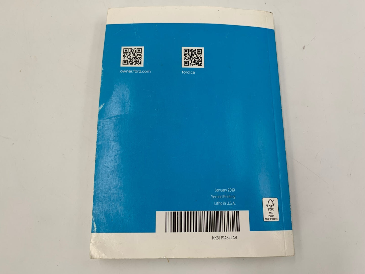 2019 Ford Transit Owners Manual OEM C02B54008