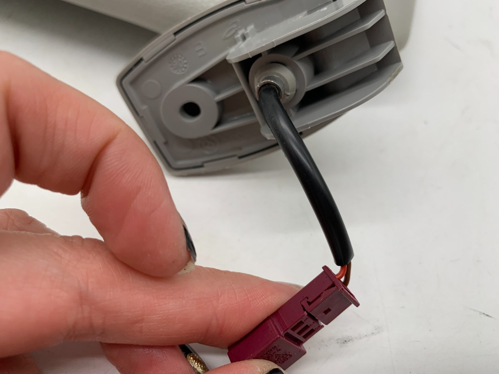 2006-2009 BMW 525 Driver Sun Visor Gray Illuminated OEM C02B14059