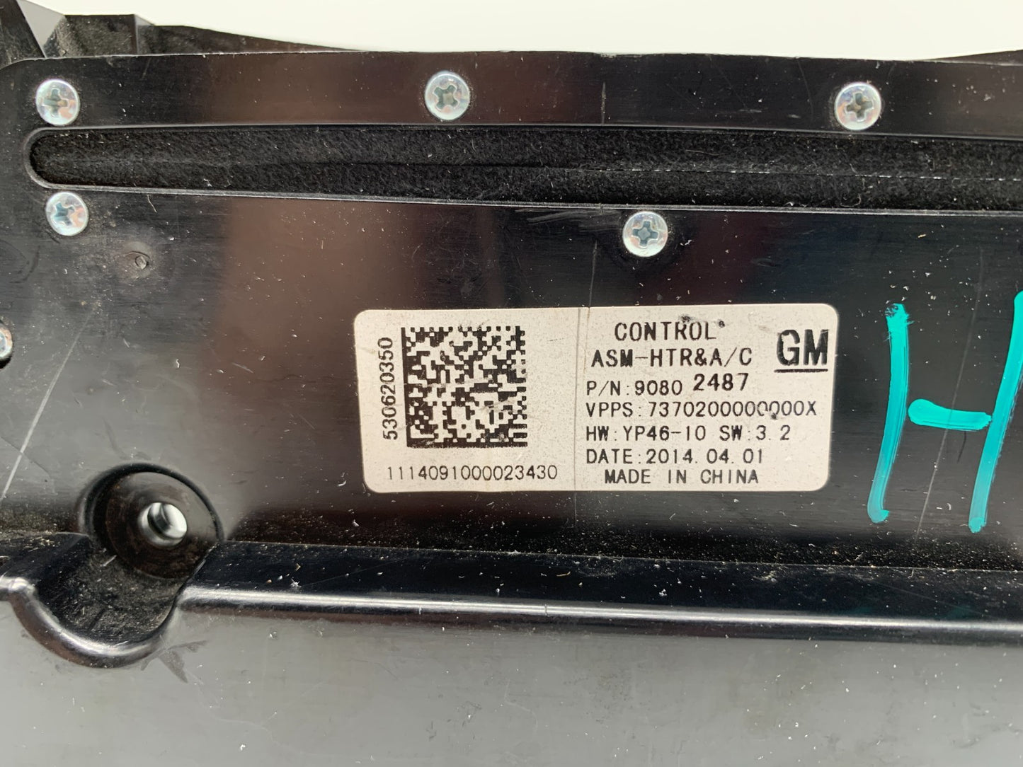 2014-2016 Buick Lacrosse AC Heater Climate Control Unit OEM A03B24054