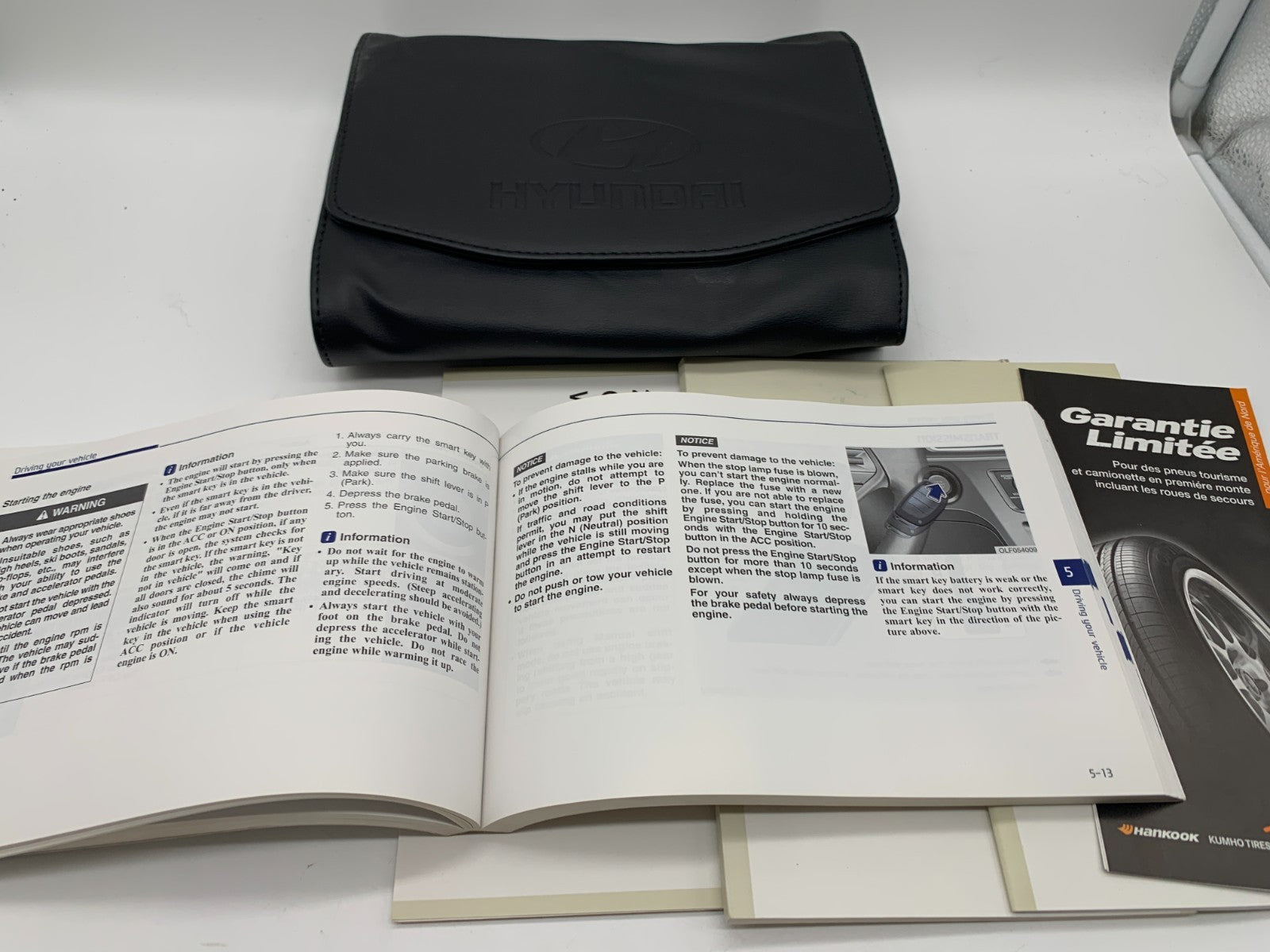 2017 Hyundai Sonata Owners Manual Set with Case OEM B03B44003