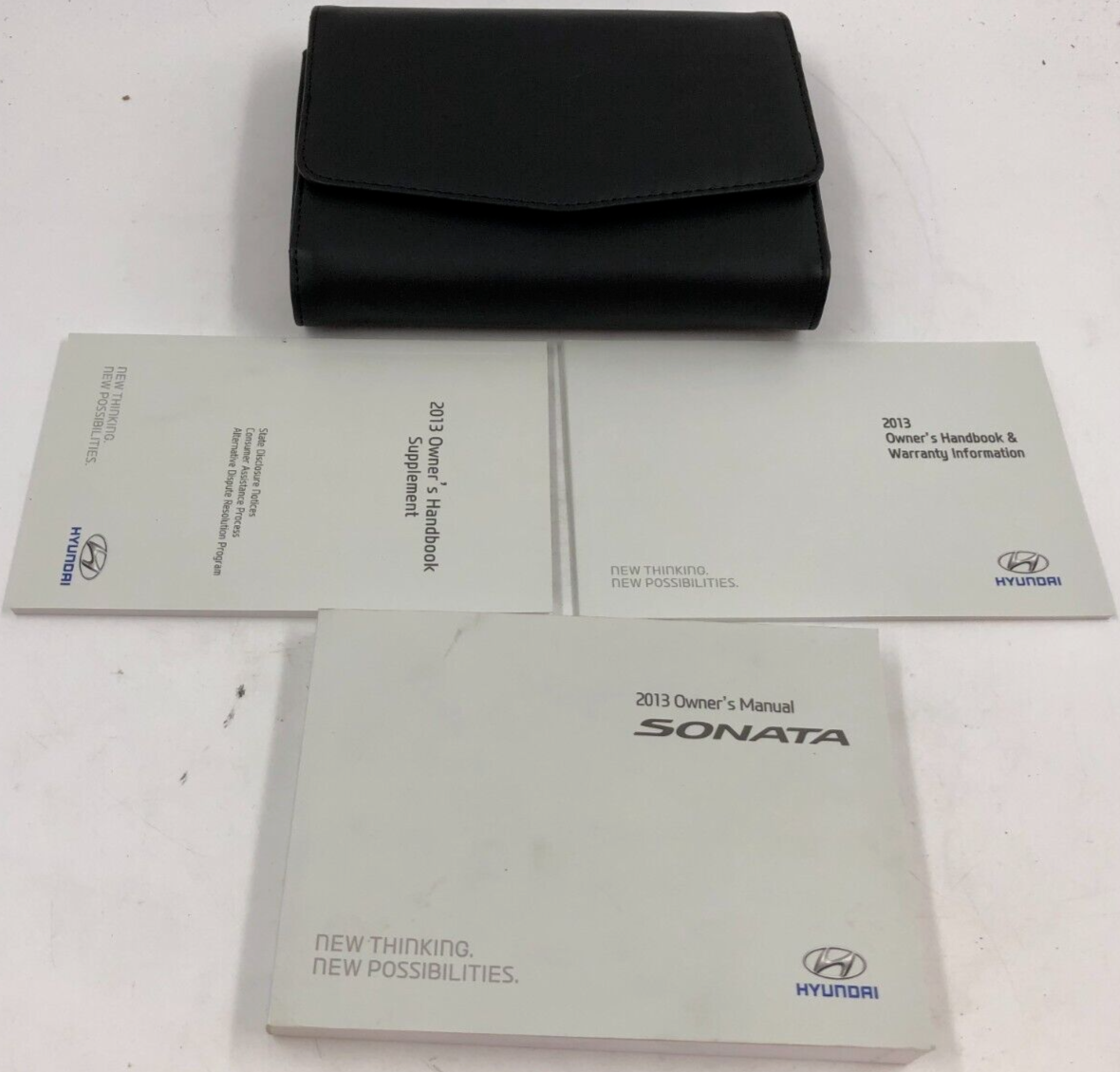 2013 Hyundai Sonata Owners Manual Set with Case OEM D02B61007