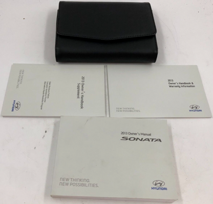 2013 Hyundai Sonata Owners Manual Set with Case OEM D02B61007