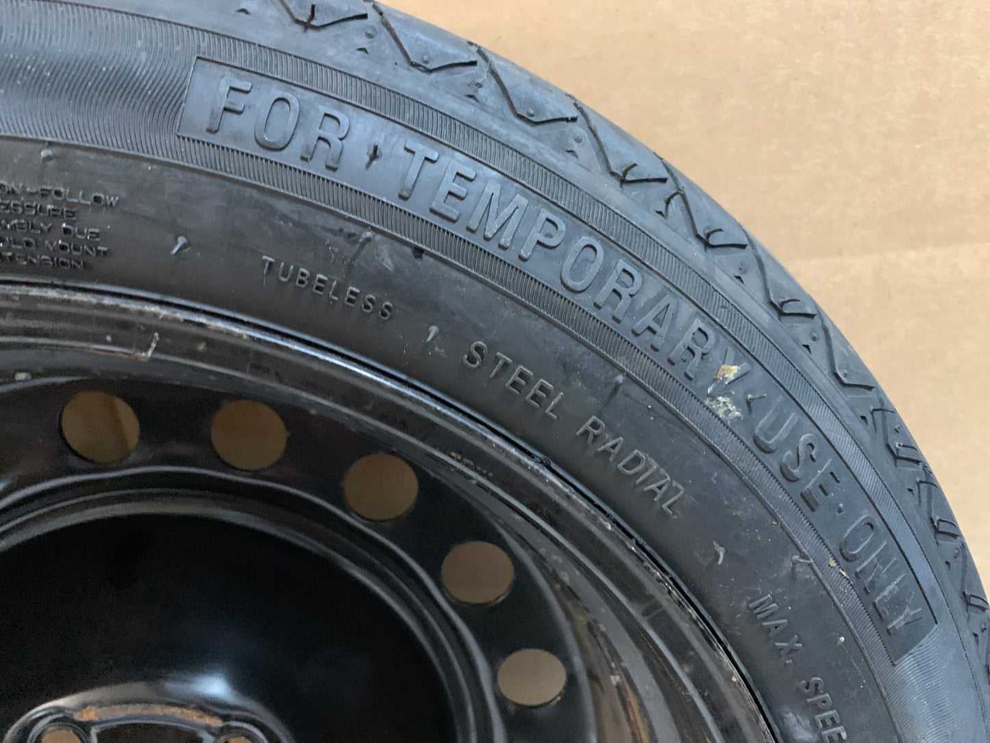 2013-2016 Dodge Dart 17" Spare Tire Compact Donut T125/80R17