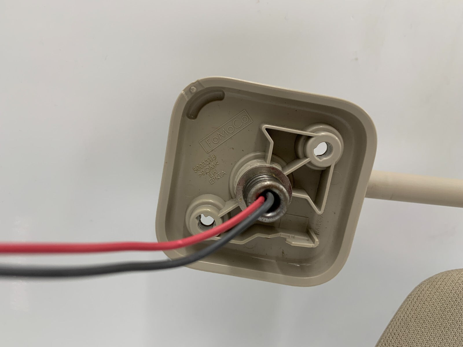 2009-2012 Ford Flex Driver Sun Visor Beige Illuminated OEM D01B54081