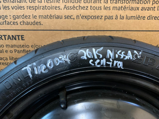 2015-2019 Nissan Sentra 16" Spare Tire Wheel Compact Donut T125/70D16