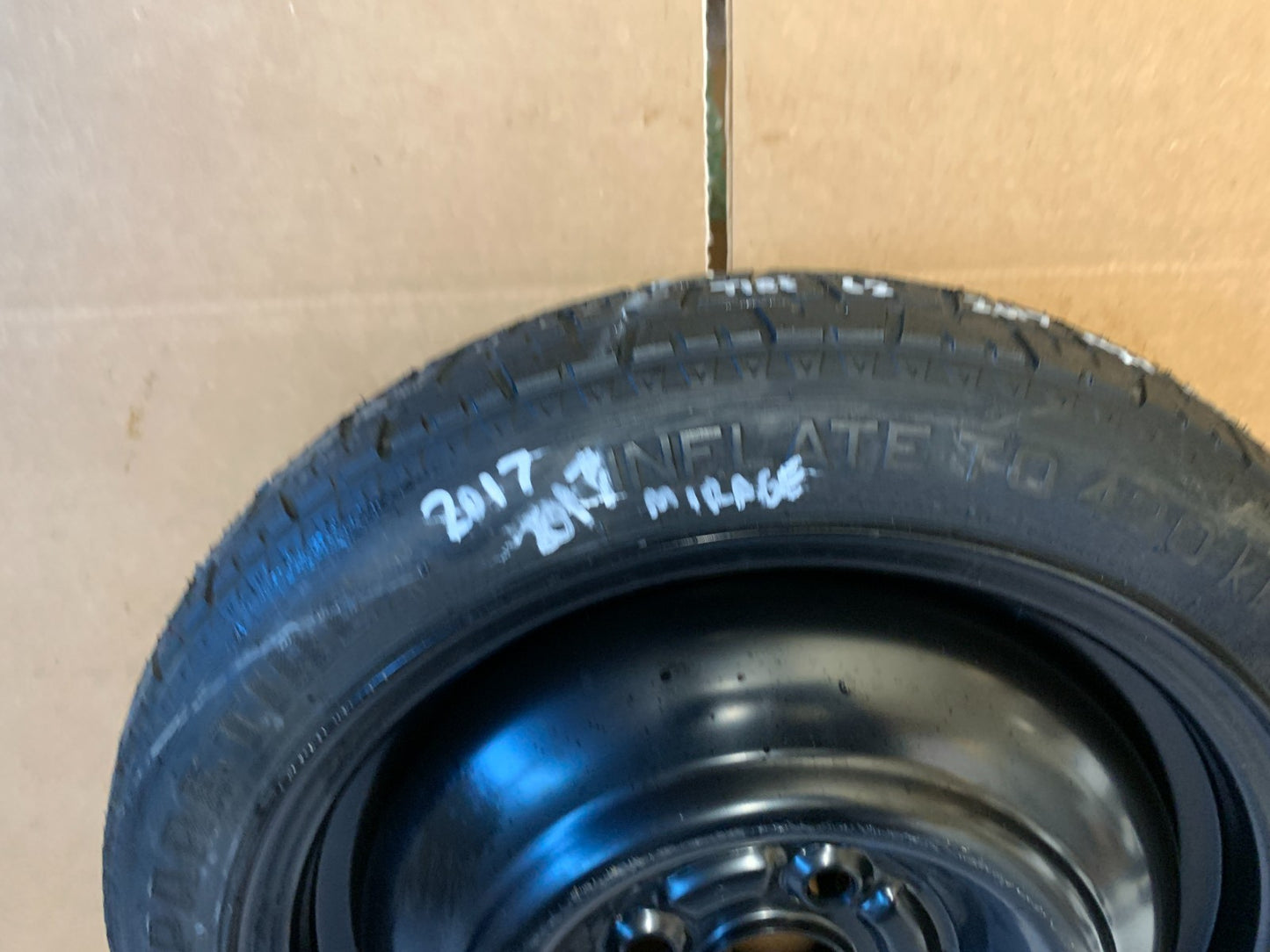 2017-2024 Mitsubishi Mirage 14" Spare Tire Wheel Compact Donut T115/70D14 Maxxis