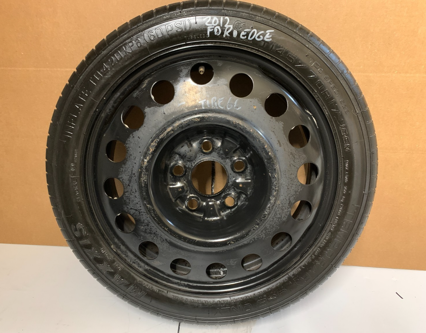 2007-2014 Ford Edge Spare Tire 17" Wheel Compact Donut T145/70R17