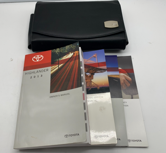 2013 Toyota Highlander Owners Manual Set with Case OEM B03B23019