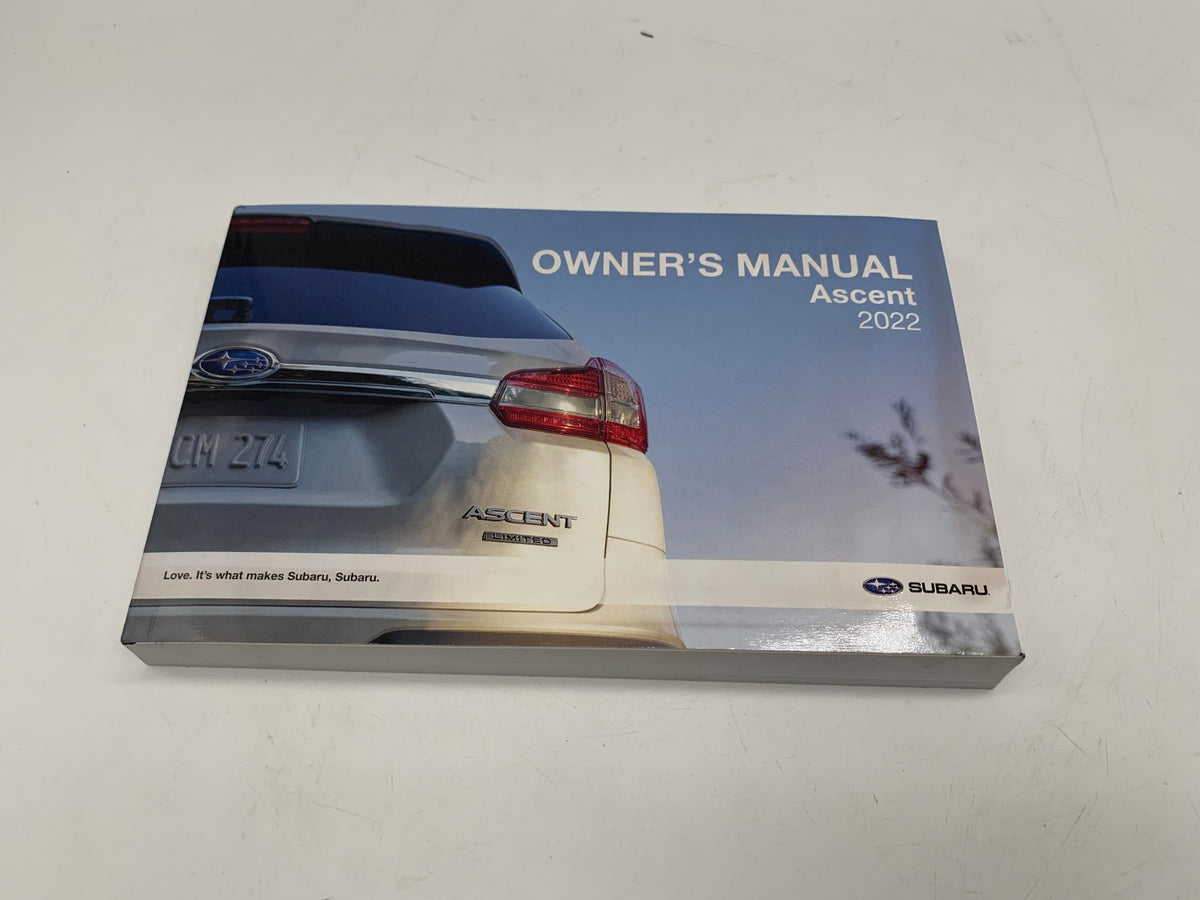 2022 Subaru Ascent Owners Manual Set with Case OEM R01B12043