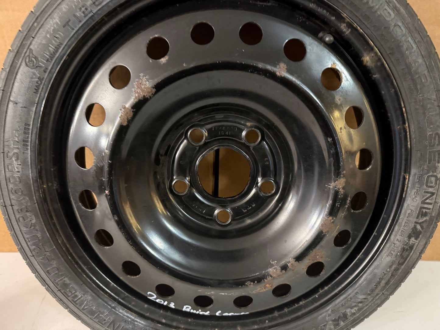 2010-2016 Buick Lacrosse Impala 17" Spare Tire Compact Donut Wheel T125/70R17
