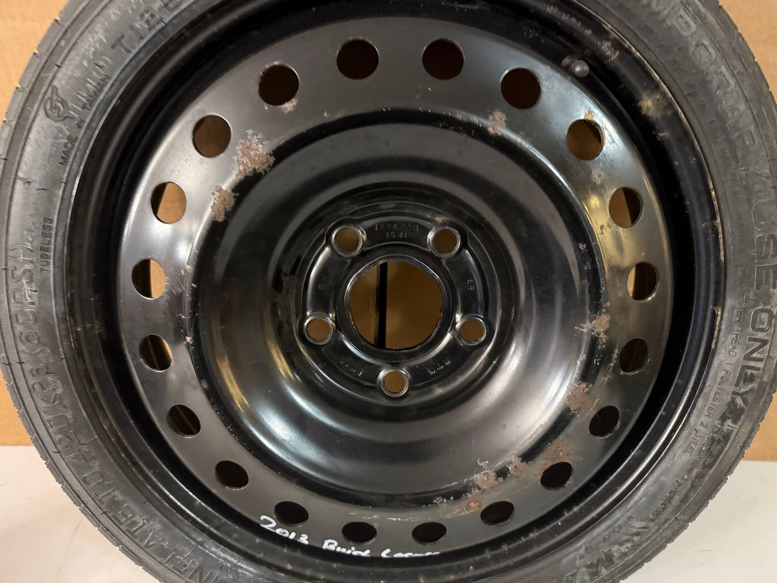 2010-2016 Buick Lacrosse Impala 17" Spare Tire Compact Donut Wheel T125/70R17