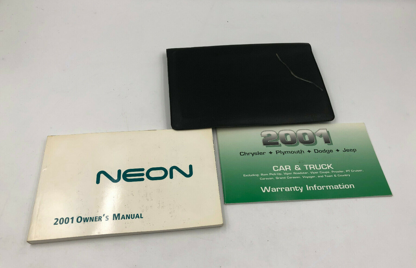 2001 Dodge Neon Owners Manual Set with Case OEM C03B67011