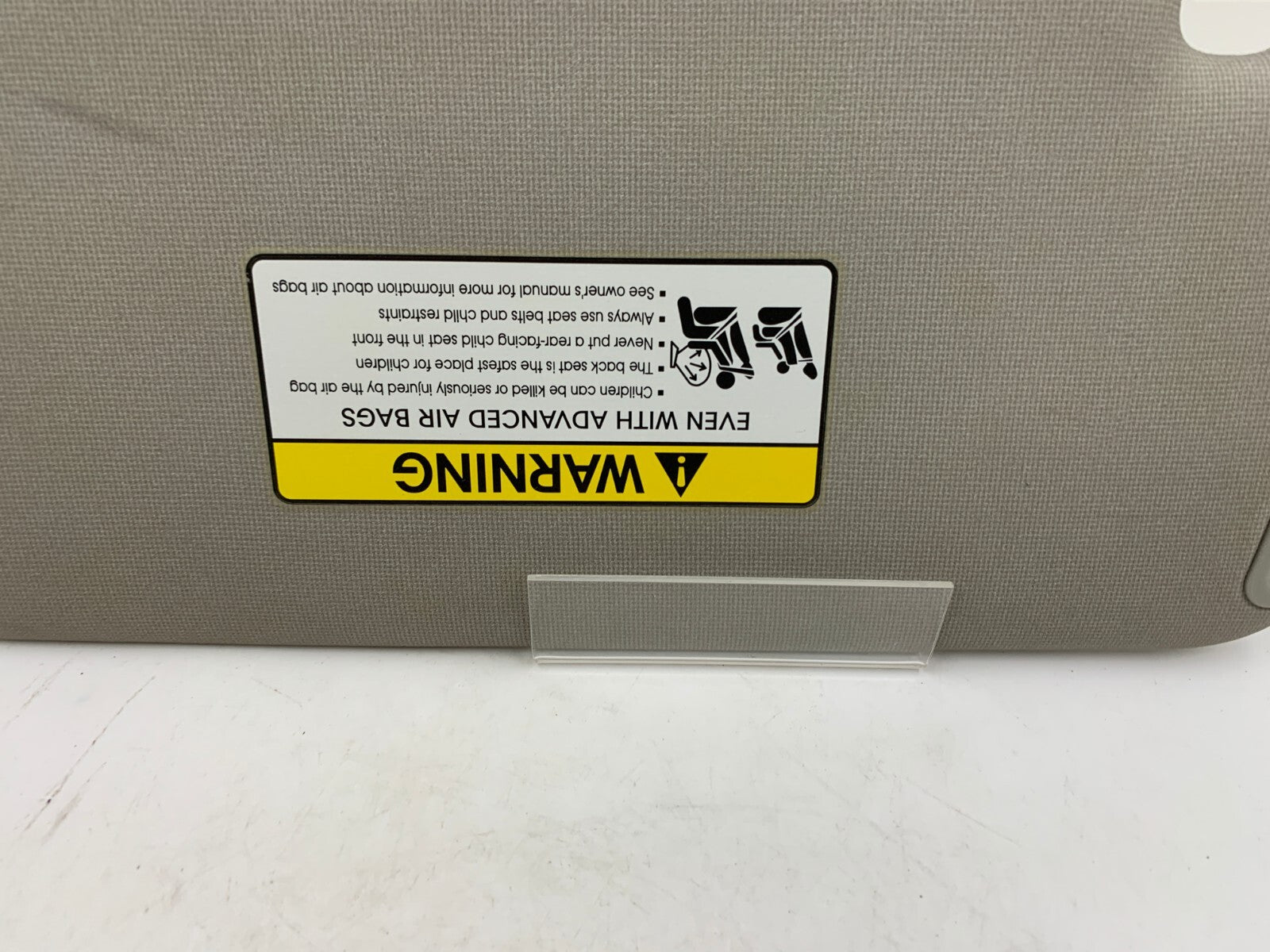 2010-2013 Kia Forte Passenger Sun Visor Gray OEM E03B13060