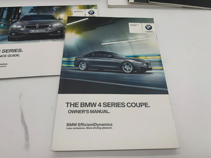 2015 BMW 4 Series Owners Manual Set with Case OEM A02B43004