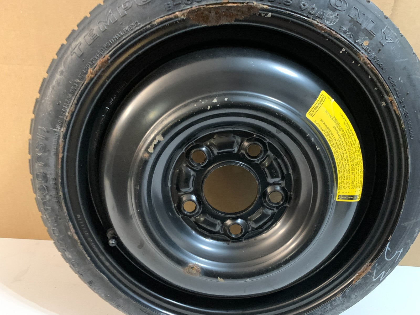 2010-2013 Mazda 3 Mazda3 15" Spare Tire Compact Donut T115/70D15
