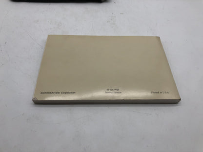 1999 Chrysler Concorde Owners Manual OEM A01B38008