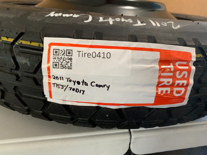2007-2017 Toyota Camry 17" Spare Tire Compact Donut Wheel OEM T15570D17 OEM