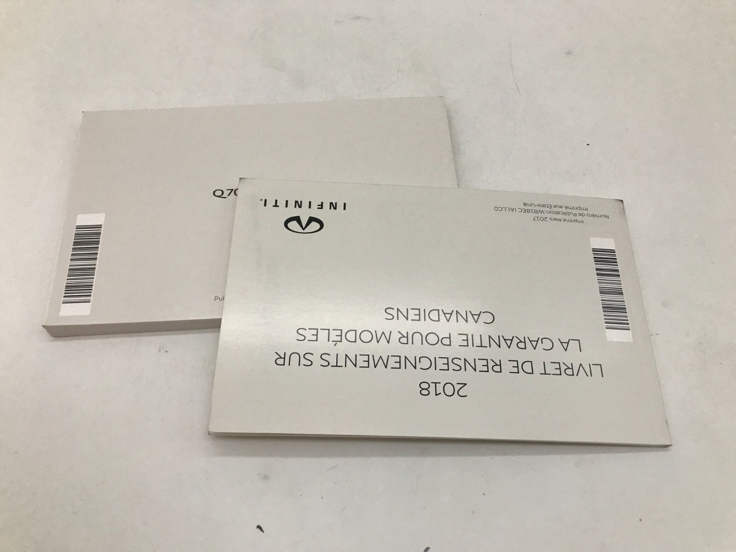 2018 Infiniti QX60 QX 60 Owners Manual Set with Case OEM E02B21021