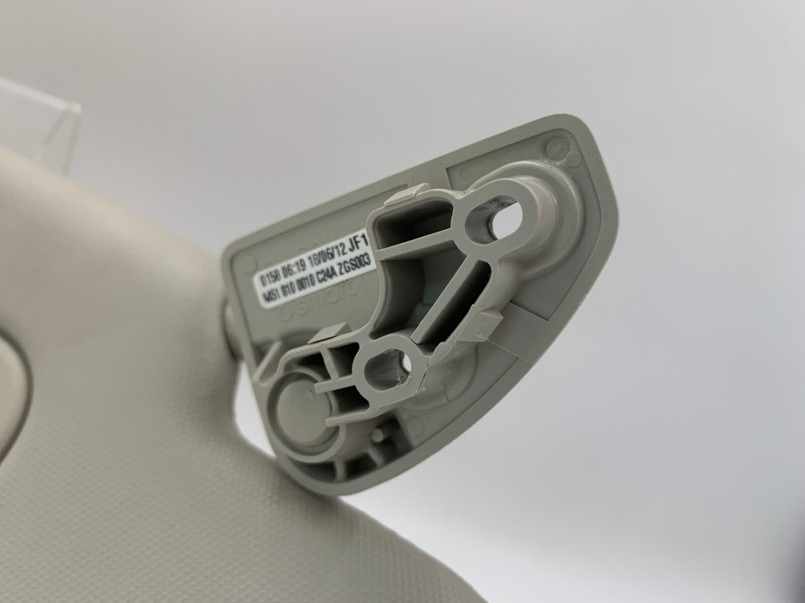 2008-2016 Smart Fortwo Passenger Sun Visor Gray OEM E02B64004