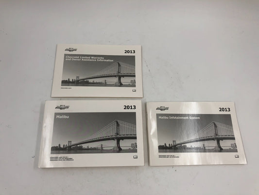 2013 Chevrolet Malibu Owners Manual Set OEM C03B50003