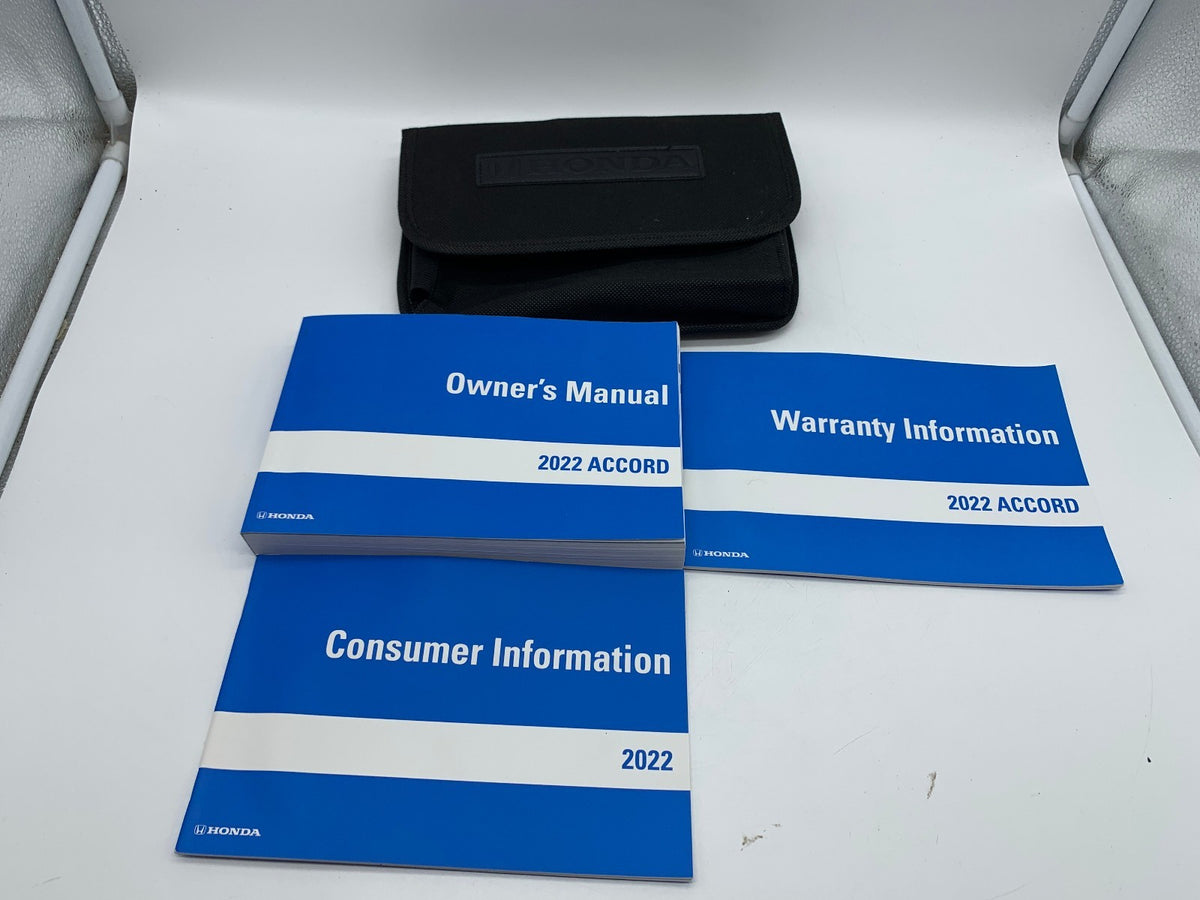 2022 Honda Accord Owners Manual Set with Case OEM R01B24004