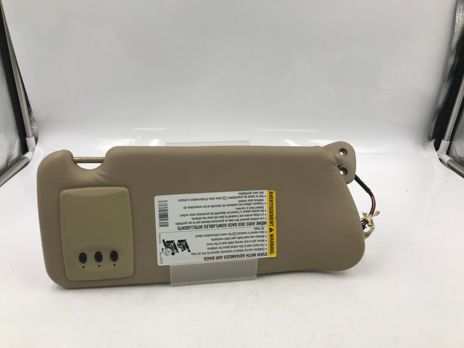 2004-2009 Cadillac SRX Driver Sun Visor Tan Illuminated OEM C04B42009