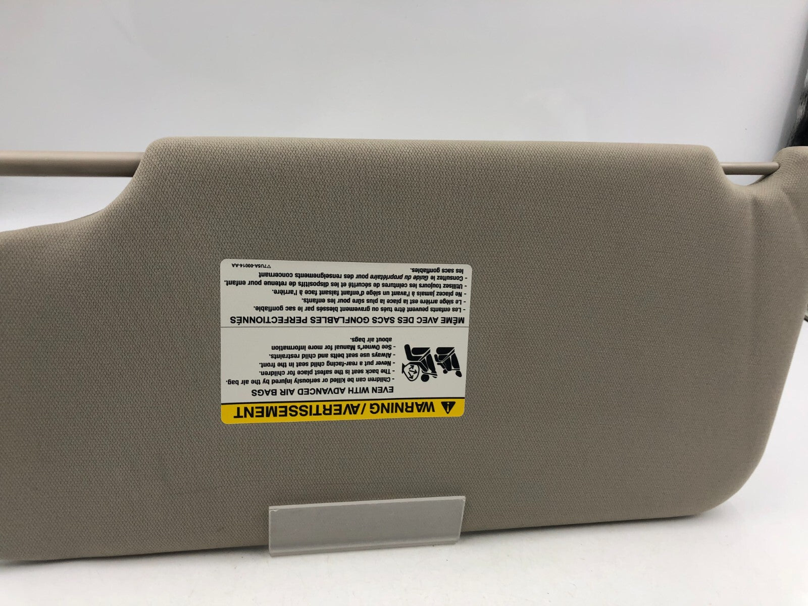 2009-2012 Ford Flex Passenger Sun Visor Shade Tan Illuminated OEM B01B21001