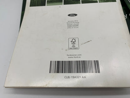 2013 Ford Escape Owners Manual Set with Case OEM C02B29030