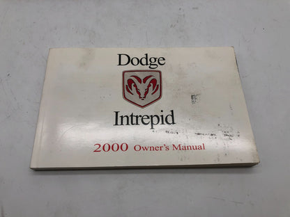 2000 Dodge Intrepid Owners Manual with Case OEM A01B42041