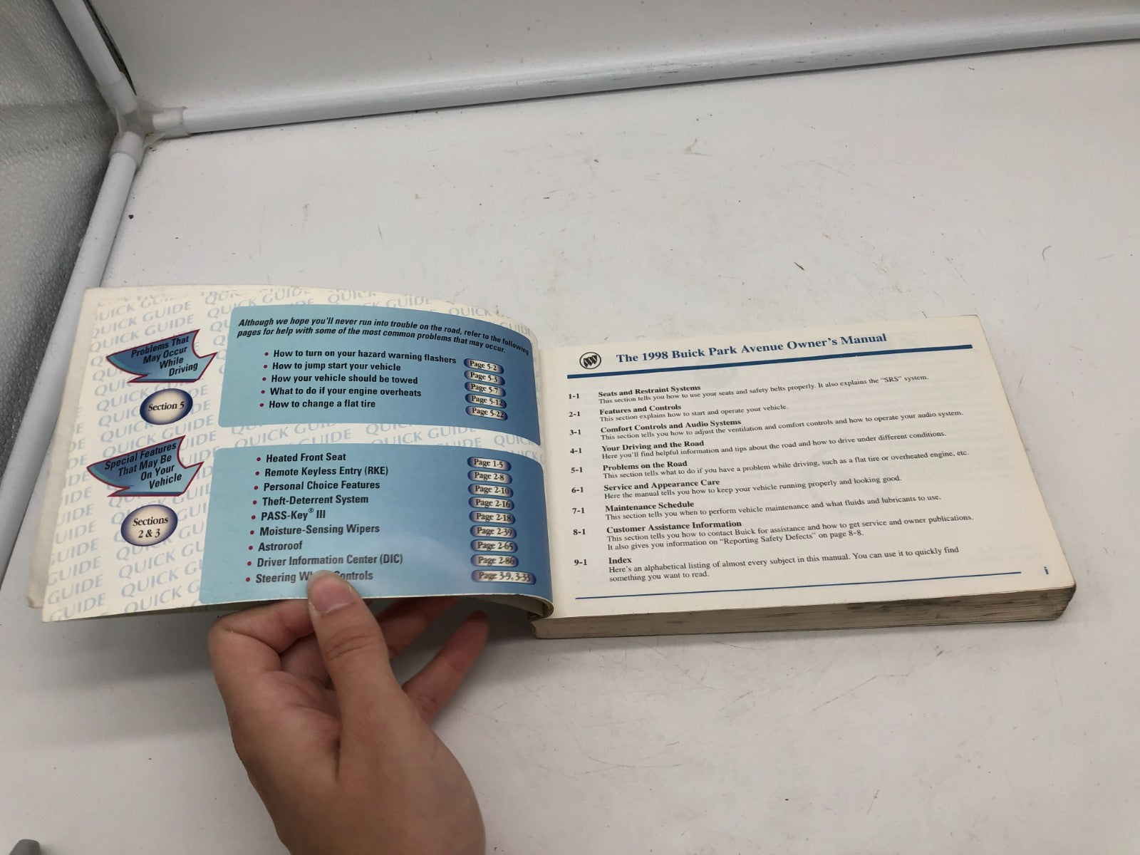 1998 Buick Park Avenue Owners Manual OEM C02B45003