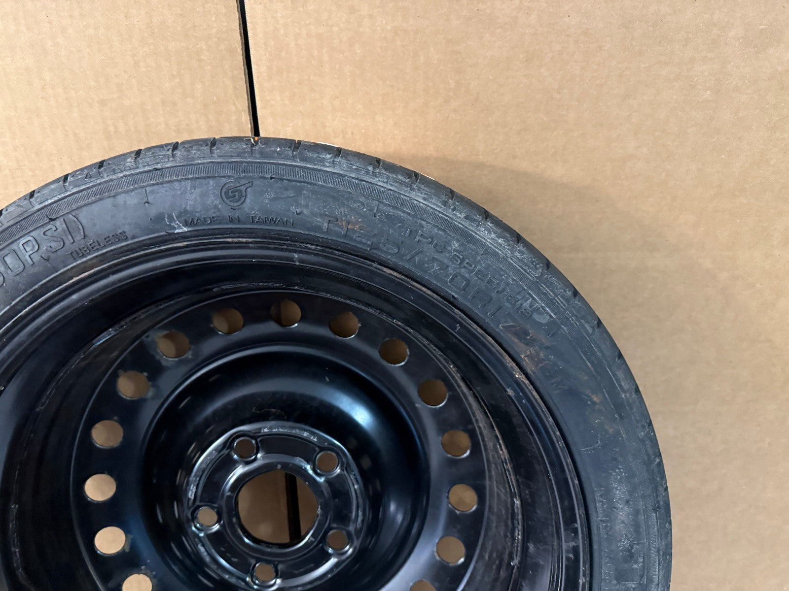 2010-2016 Buick Lacrosse Impala 17" Spare Tire Compact Donut Wheel T125/70R17