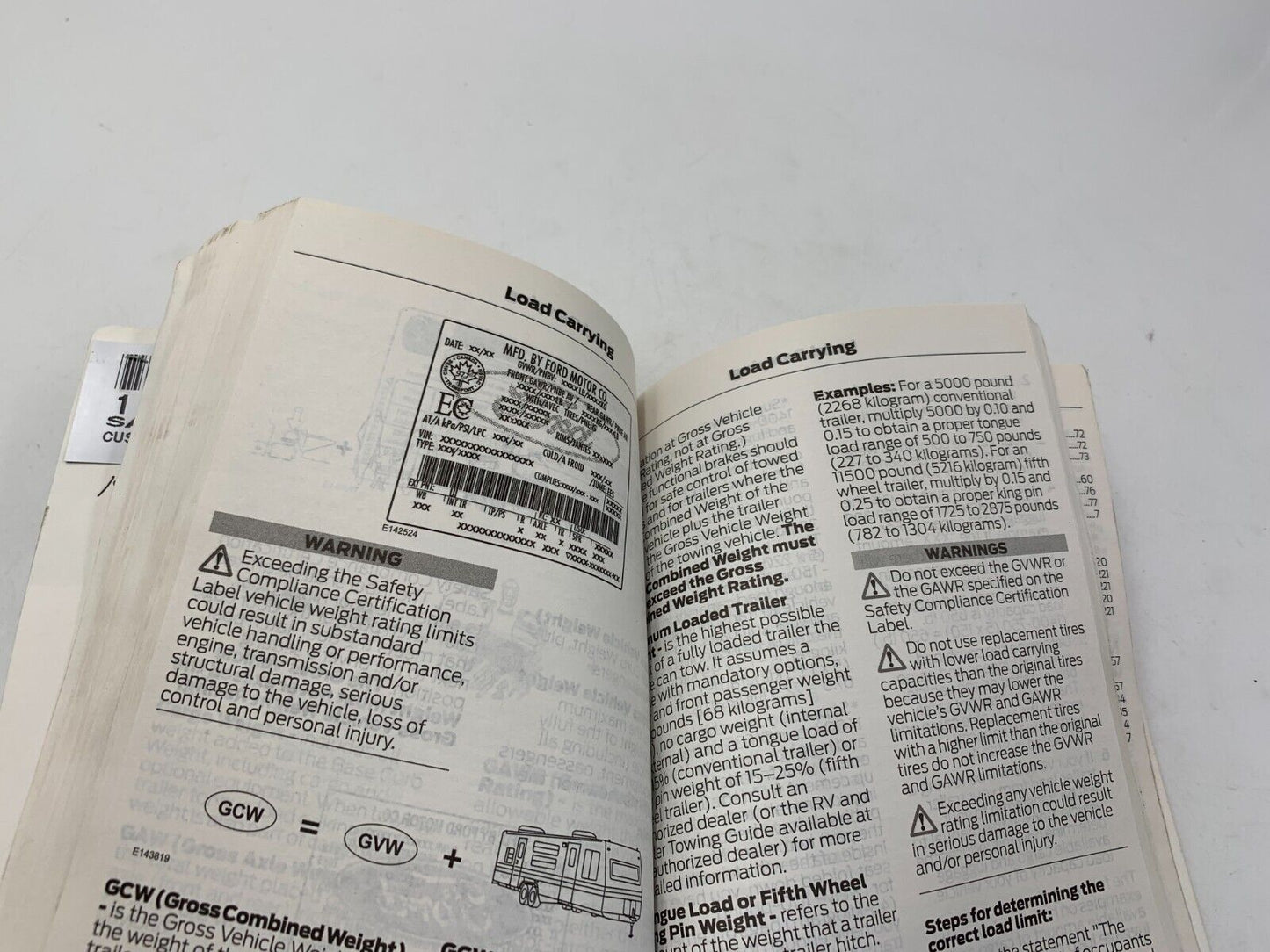 2014 Ford Fusion Owners Manual OEM D01B08024