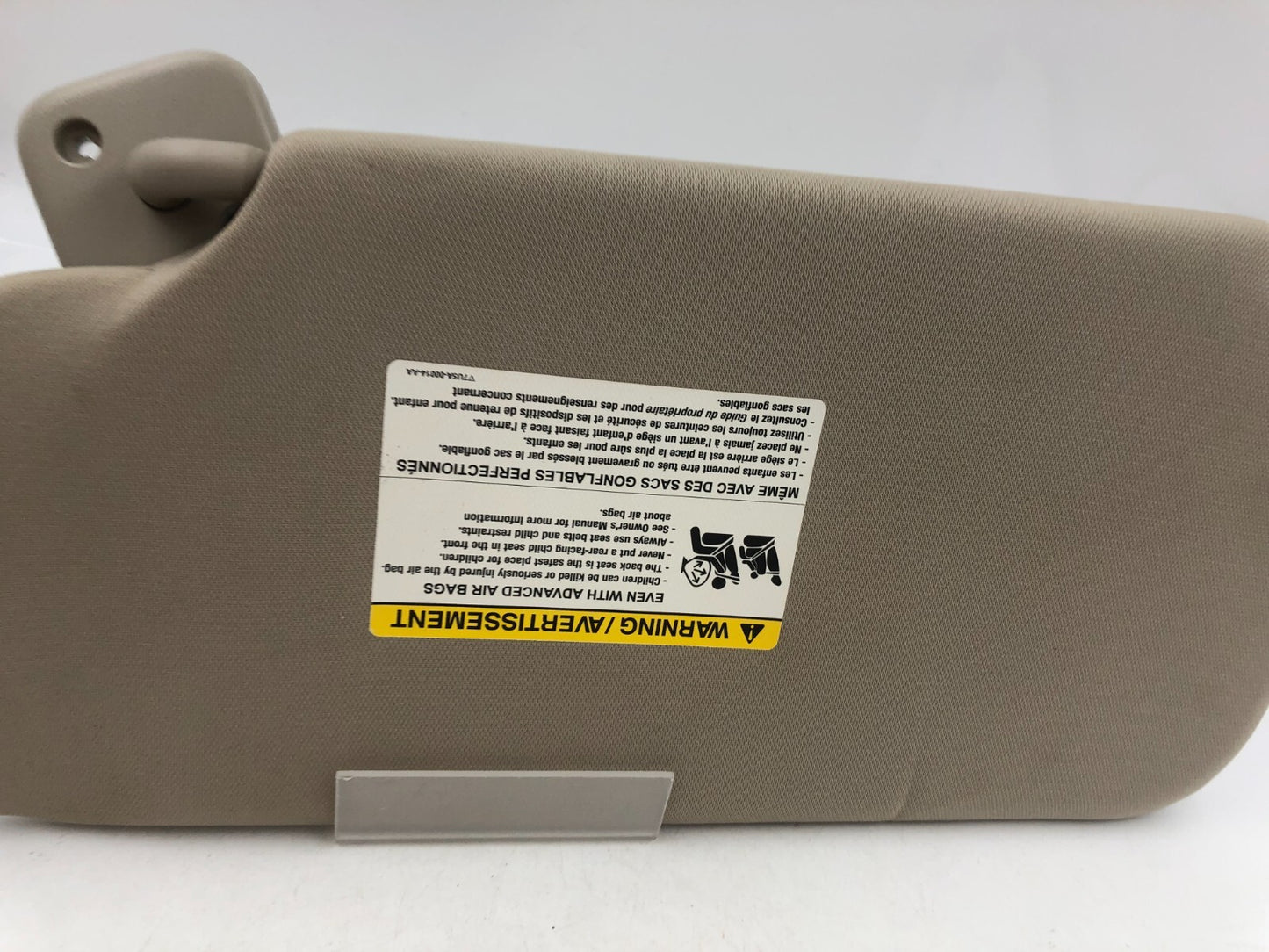 2009-2012 Ford Flex Passenger Sun Visor Shade Tan Illuminated OEM G04B50052