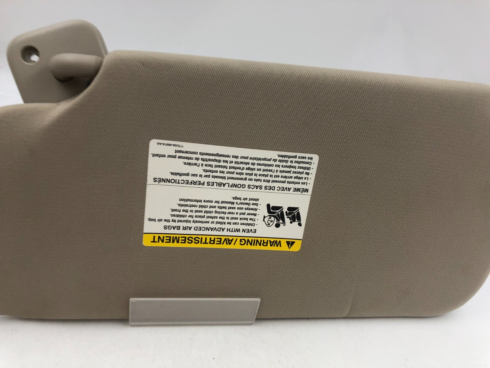 2009-2012 Ford Flex Passenger Sun Visor Shade Tan Illuminated OEM G04B50052