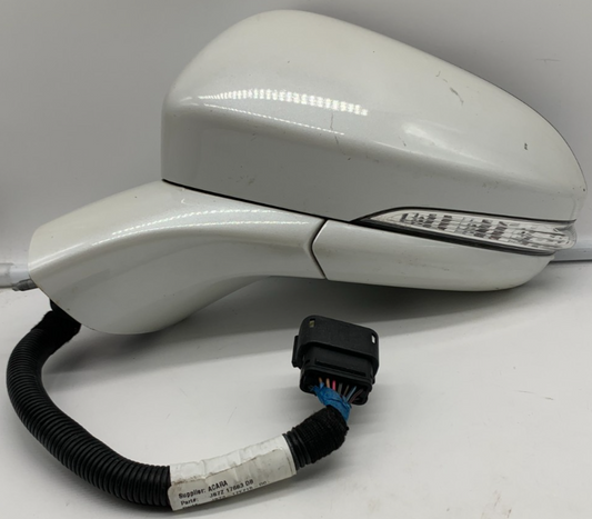 2019-2020 Ford Fusion Driver Side View Power Door Mirror White BSA OEM C04B38003