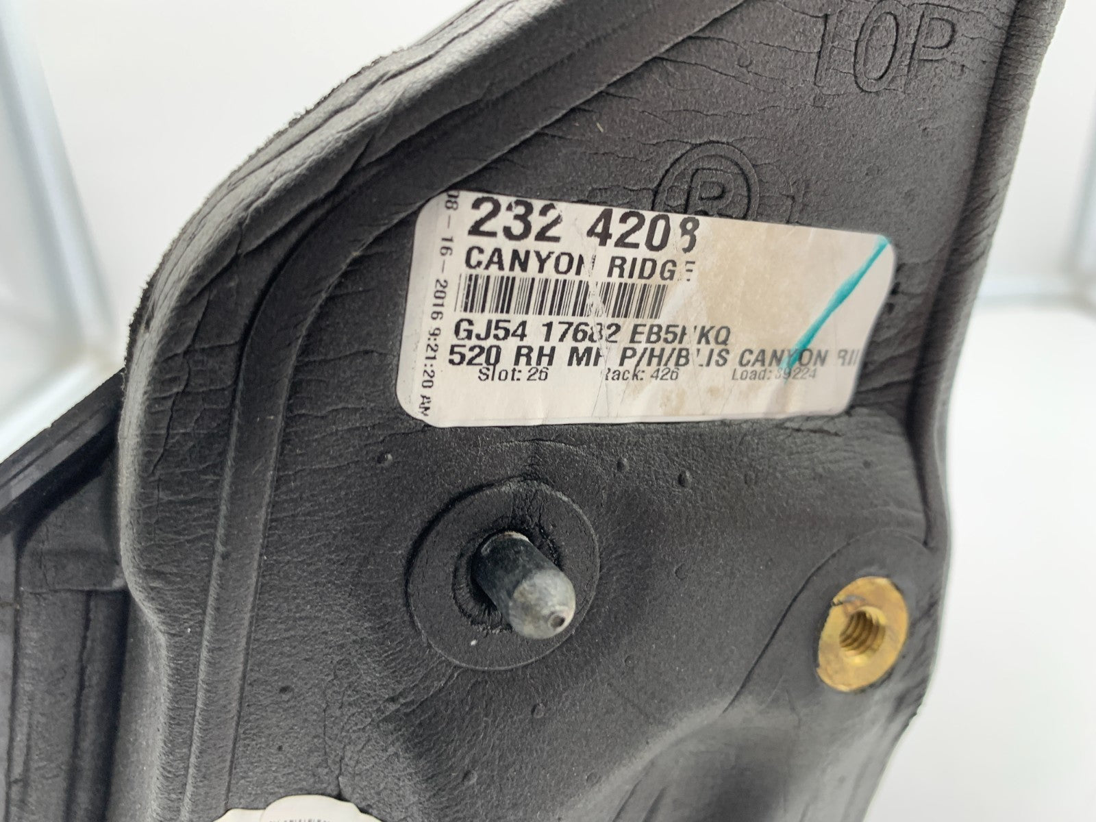 2017-2019 Ford Escape Passenger Side View Power Door Mirror Orange BSA A04B08013