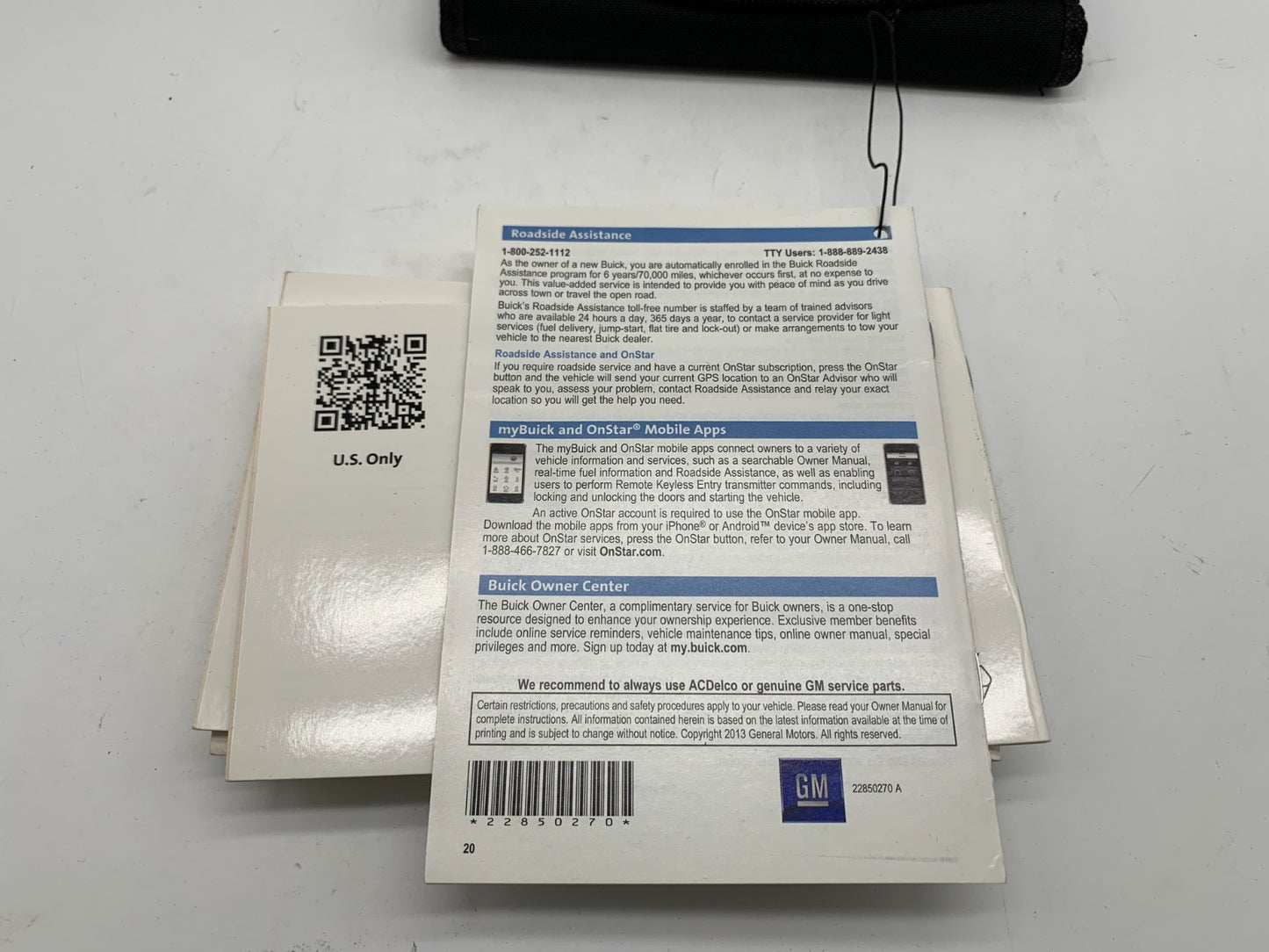 2014 Buick Regal Owners Manual Set with Case OEM B04B25015