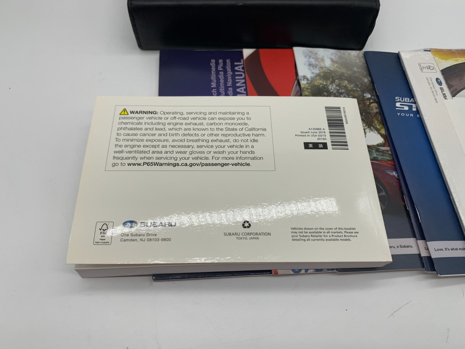 2019 Subaru Impreza Owners Manual Set with Case OEM D01B41075