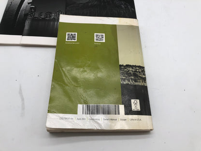 2014 Ford Escape Owners Manual Set with Case OEM B04B32087